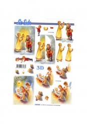 LeSuh 3D Etappen Bogen Weihnachtskinder 