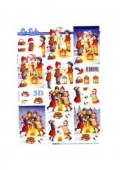LeSuh 3D Etappen Bogen Weihnachtskinder 