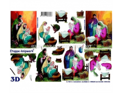 LeSuh 3D Etappen Bogen Weihnachtskrippe 