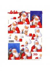 LeSuh 3D Etappen Bogen Weihnachtsmann mit Teddy 