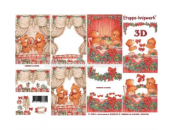 LeSuh 3D Etappen Bogen Weihnachtsteddys 