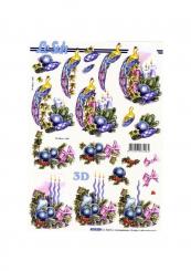 LeSuh 3D Etappen Bogen Weihnachtsvogel 