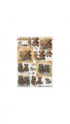 LeSuh 3D Etappenbogen Bären 