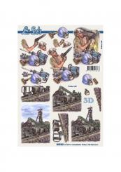 LeSuh 3D Etappenbogen Bergbau 