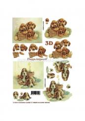 LeSuh 3D Etappenbogen Hündchen 