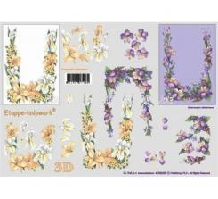 LeSuh 3D Etappenbogen Orchideen 