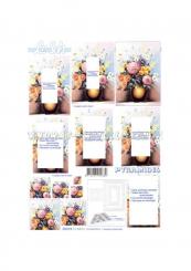 LeSuh 3D Pyramiden Bogen Blumen 
