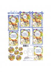 LeSuh 3D Pyramiden Bogen Blumen 