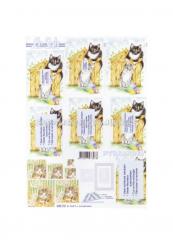 LeSuh 3D Pyramiden Bogen Katzen 