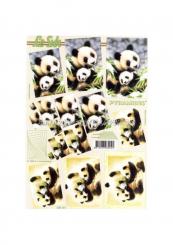 LeSuh 3D Pyramiden Bogen Pandabären 