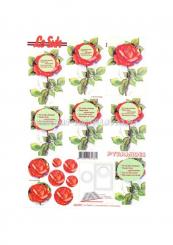 LeSuh 3D Pyramiden Bogen Rosen 