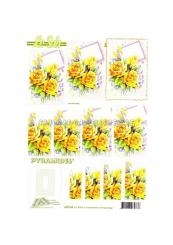 LeSuh 3D Pyramiden Bogen Rosen 