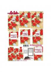 LeSuh 3D Pyramiden Bogen Rosen 