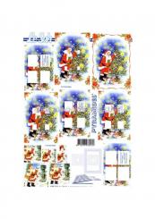 LeSuh 3D Pyramiden Bogen Weihnachten Weihnachtsmann 