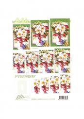 LeSuh 3D Pyramiden Bogen Weihnachtsblumen 