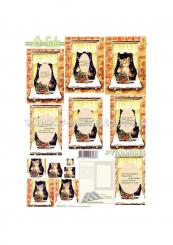 LeSuh 3D Pyramiden Bogen Weihnachtskätzchen 