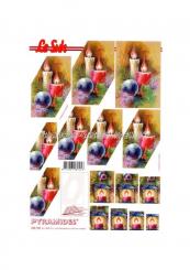 LeSuh 3D Pyramiden Bogen Weihnachtskerzen und Laterne 