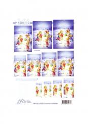 LeSuh 3D Pyramiden Bogen Weihnachtskinder 