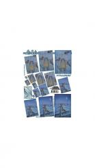 LeSuh 3D Pyramiden Bogen Weihnachtslaterne 