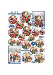 LeSuh 3D Pyramiden Bogen Weihnachtsmann 