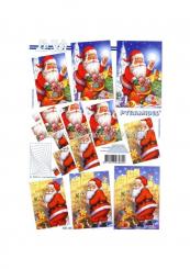 LeSuh 3D Pyramiden Bogen Weihnachtsmann 