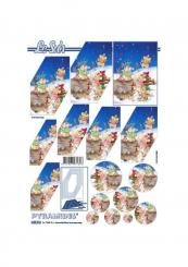 LeSuh 3D Pyramiden Bogen Weihnachtsmause 