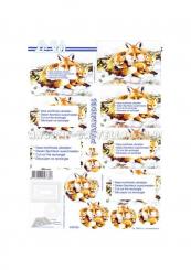 LeSuh 3D Pyramiden Bogen Winter Fuchs 