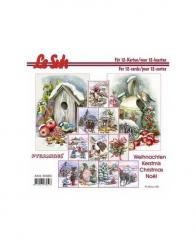 LeSuh 3D Pyramiden Buch Weihnachten mit 12 versch. Motive 