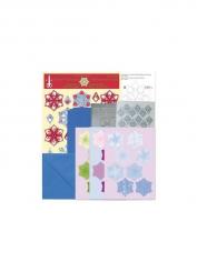 Leane Rosetten Set blau 