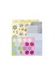 Leane Rosetten Set blau 