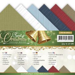 Leinenkartonpack - 13,5 x 27 cm- Precious Marieke - Spirit of Christmas – 250gr - 
