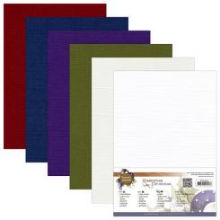 Leinenkartonpack -  DIN A5 - Precious Marieke - Glamouröse Weihnachts – 250gr - 