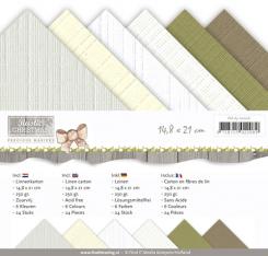 Leinenkartonpack -  DIN A5 - Precious Marieke - Rustic Christmas – 250gr - 