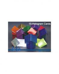 Lesuh 15 Ständer Karten Hologram ( stehende Karten oder Quer als Tischkarte) 