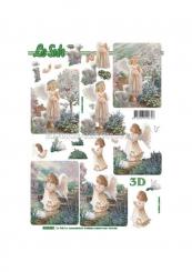 Lesuh 3D Bogen Baby Mädchen Engel 