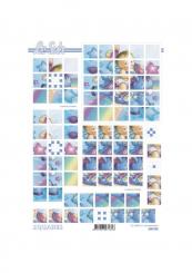 Lesuh 3D Squares Baby blau 