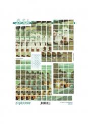 Lesuh 3D Squares Katze 