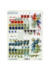 Lesuh 3D Squares Papagei 