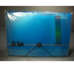 Lesuh Aufbewahrungstasche A4, blau transparent 