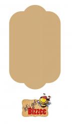 Let's get Bizzee Nähgarn Karte (3 Stck) mit rechtwinkligen Ecken MDF 100 x 81MM 