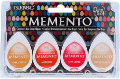 Tsukineko Memento Dew Drops Stempelkissen  4er Set - Golden Sunset 