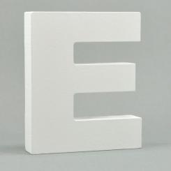 MDF-Holz 3D Buchstaben und Zahlen -weiß- H10cm x Stärke 1,8cm Buchstabe E Buchstabe E