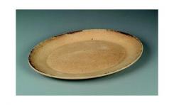 MDF / Holz - Schale oval natur unbearbeitet 37,2X2,7CM 