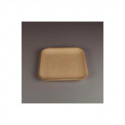 MDF flache Schale viereckig rund.Rand 24,5X24,5cm 