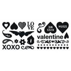 Making Memories Shapes and Patterns Foam Stempel Set Love 2 20tlg. 