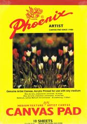 Malblock m. echtem Maltuch Grundiert  265g. 10 Blatt A4 