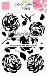 Marianne Design Clear Stempel 10tlg. Silhouette Rosen 