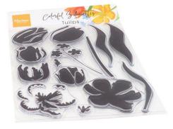 Marianne Design Clear Stempel 14tlg. Silhouettes - Tulpen 