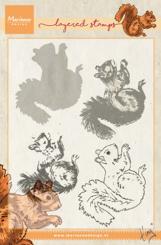Marianne Design Clear Stempel 4tlg. Tiny`s Eichhörnchen 
