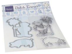 Marianne Design Clear Stempel + Stanzer 4tlg. Hetty`s Farmer 